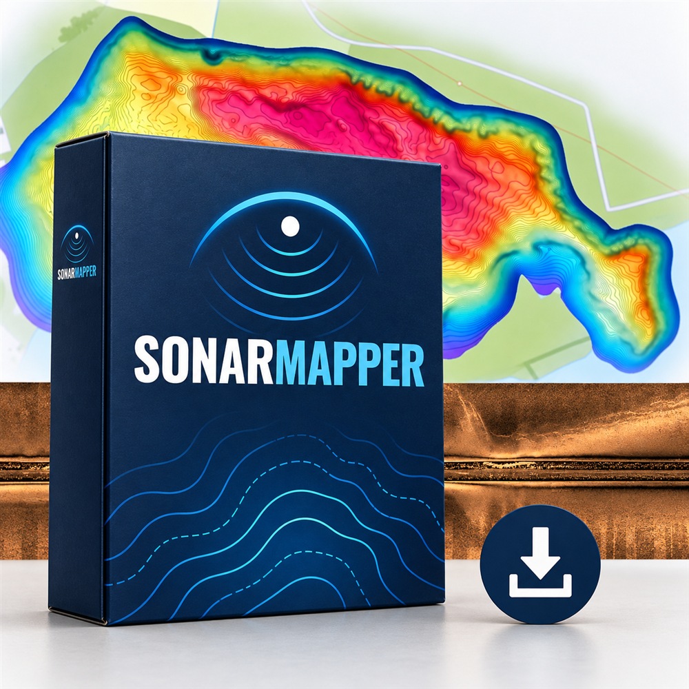 SonarMapper: Software mit Tiefenkarte und Sidescan